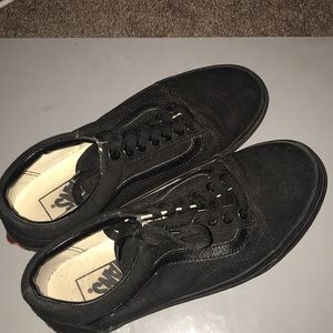 Black on black vans